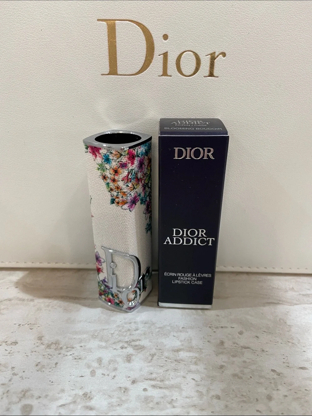 New Dior Floral Cream Lipstick Case with Multicolor Bouquet Limited Edition